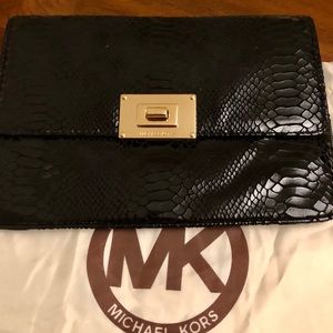 MICHAEL Michael Kors Python Embossed Clutch/Purse
